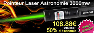 Pointeur Laser Astronomie 3000mw Brillant
