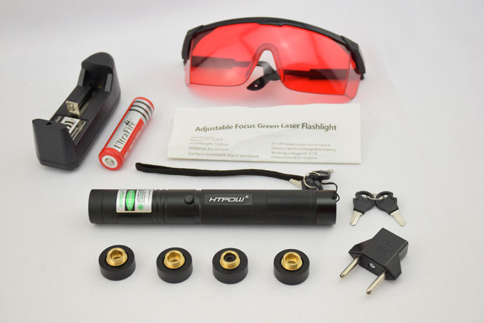 Generic Ultra Puissant Pointeur laser Vert 1mw 532nm+clé de