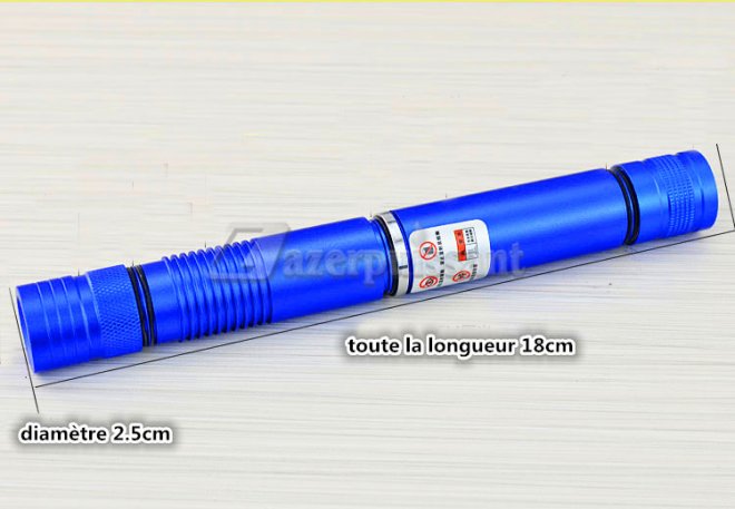 Pointeur Laser 5w/ 5000mw Bleu Puisant Pour Pas Cher